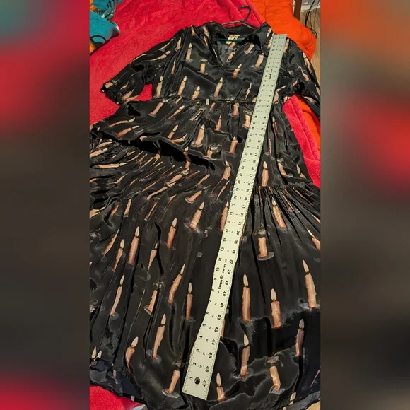 Samatha Pleet Morticia dress in candle sz 18 - Picture 7 of 10